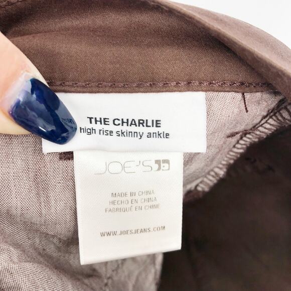 JOE'S JEANS Womens Charlie Skinny Ankle Jeans 28 US 6 Brown High Rise NWOT - Picture 11 of 11